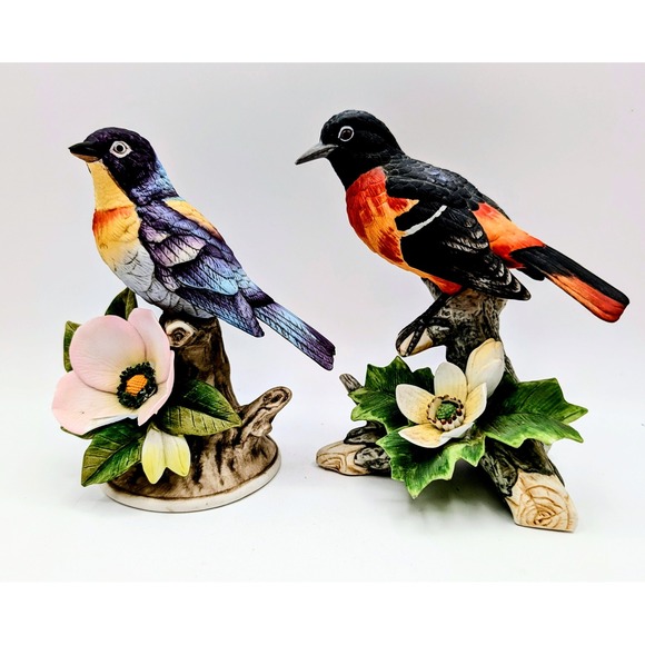Andrea By Sadek Other - Vintage Andrea by Sadek Bird Figurines Orchard Oriole and Parula Warbler